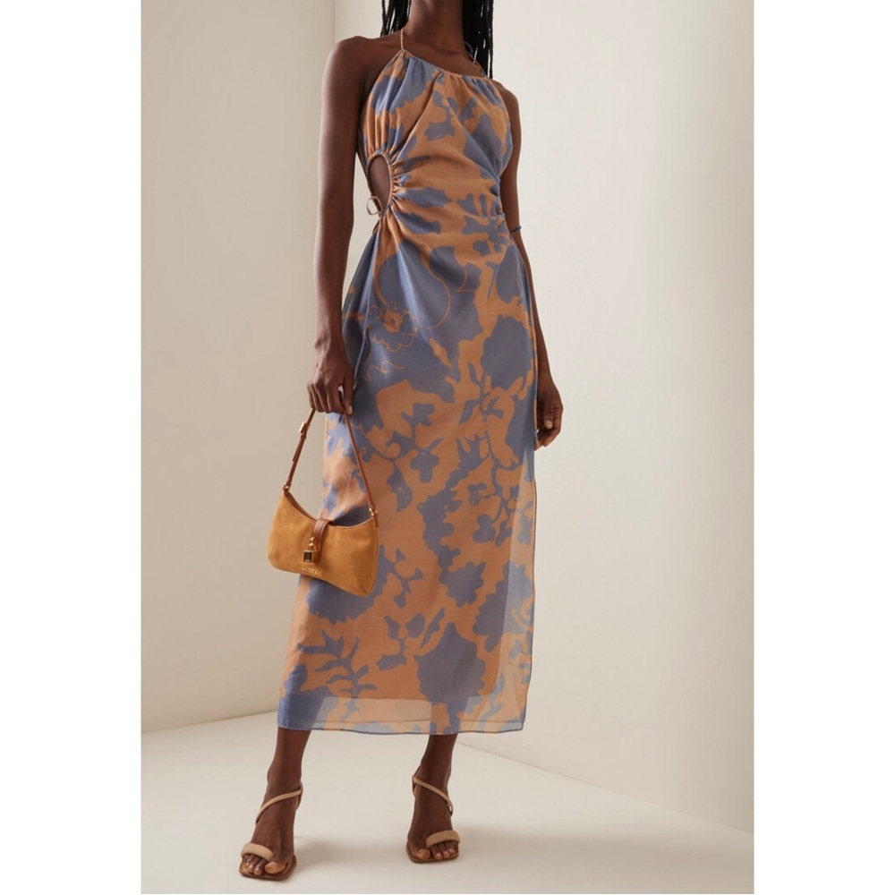 SIR - Coralie silk-cotton Midi Dress XS